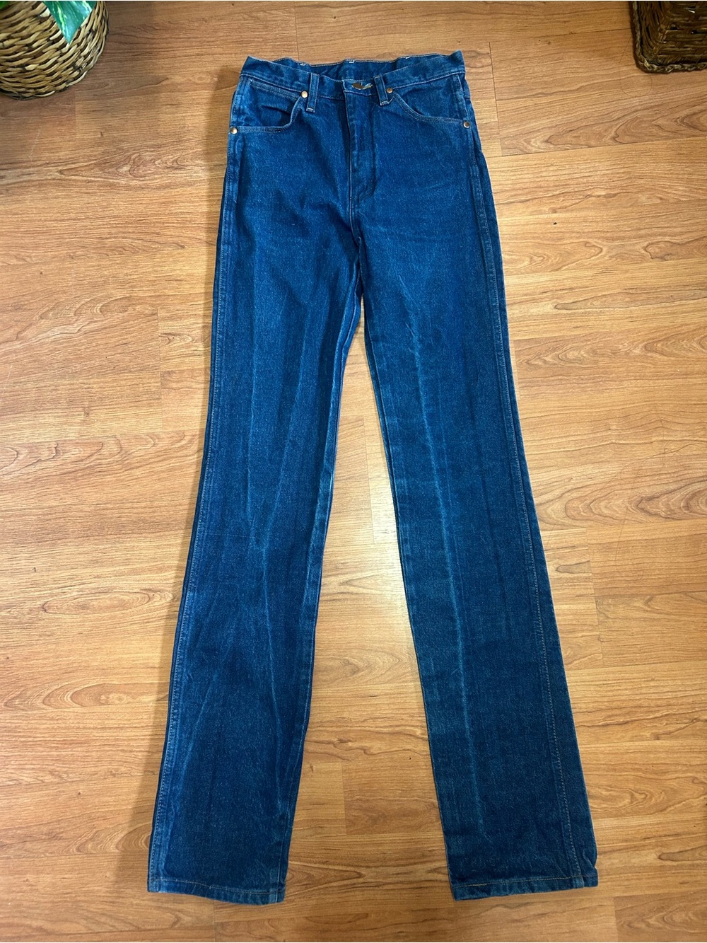 Vintage 90s Wrangler Jeans Mens 28x38 Western Rodeo 100% Cotton